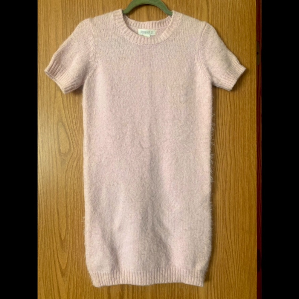 Forever 21 Pastel Pink Fuzzy Dress